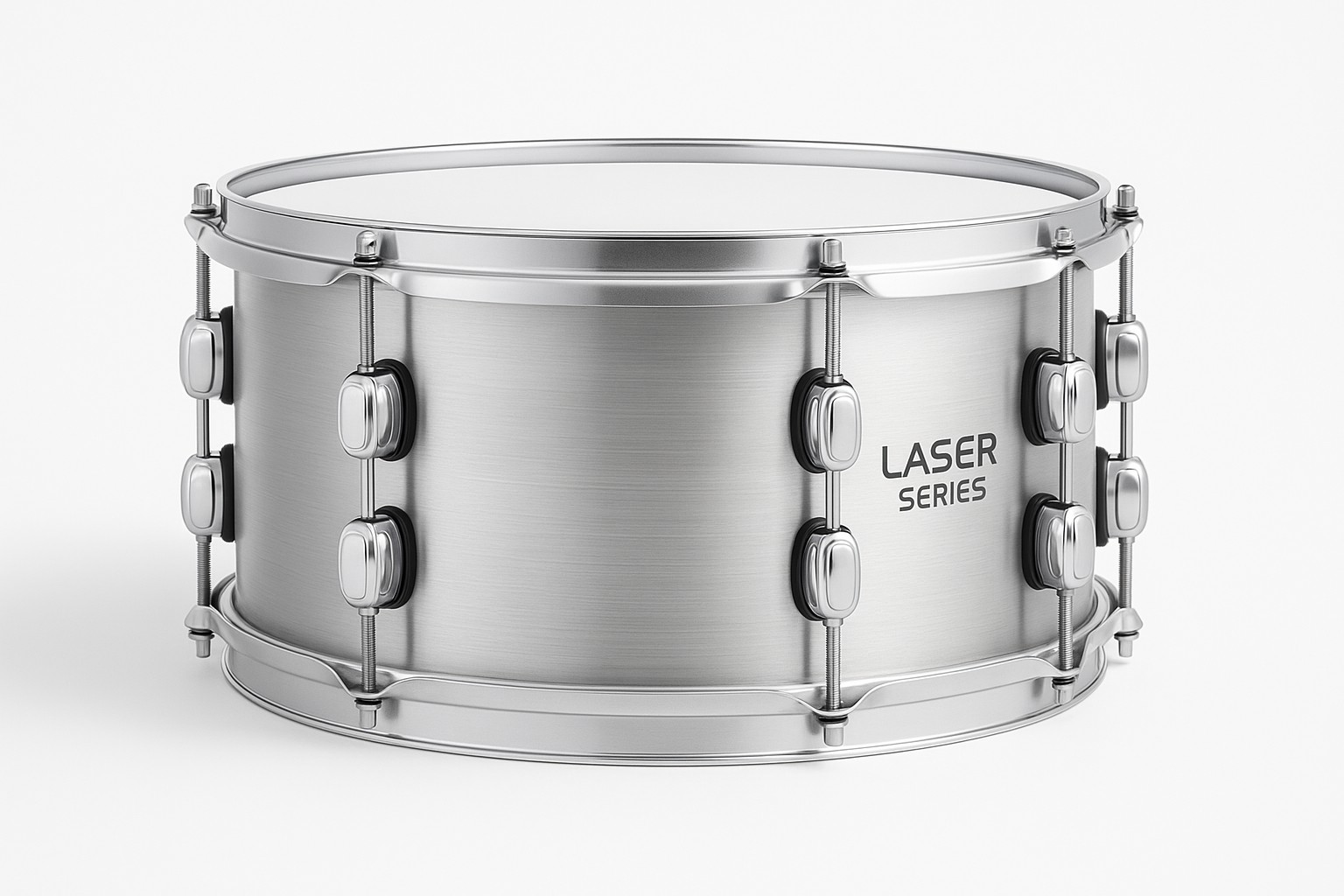 AluVibe Laser Series - rullante artigianale in alluminio chiaro